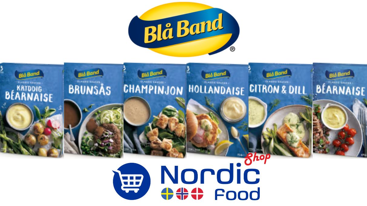Upptäck Blå Band – klassiska svenska såser hos NordicFood.shop