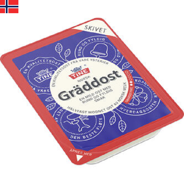 Tine Norsk Gräddost Skivad 38% er en variant av tilsvarende ostetyper i Sverige og Danmark.