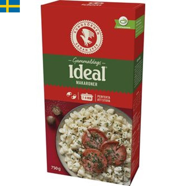 Kungsörnen Makaroner Gammaldags Ideal, klassiska makaroner som går bra att stuva. Snabb leverans till din dörr i hela Spanien och Portugal på 24-72 timmar.