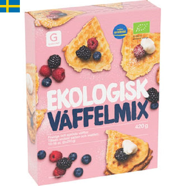 Garant Våffelmix, gör det enkelt att göra goda våfflor varje gång mixas endast med vatten och matfett. Leverans till din dörr i Spanien och Portugal på 24 till 72 timmar