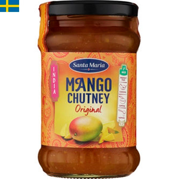 Santa Maria Mango Chutney Original Smaksättare, Passar bra i maträtter. Snabb leverans till din dörr i hela Spanien och Portugal på 24-72 timmar.