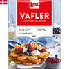 Amo Vafler Melblandning 300g er en pakke med færdigblandet vaffelmix til at lave vafler.