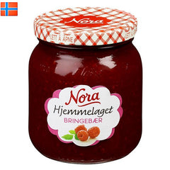 Nora Hjemmelaget Bringebaersyltetöy