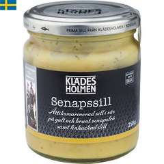 Klädesholmen Senapssill är en smakfull och god sill från Klädesholmen