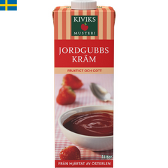 Kiviks Jordgubbskräm är en somrig och god kräm från Kiviks.