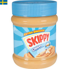 Jordnötssmör Creamy Skippy 340g, krämigt jordnötsmör gjort på 90% jordnötter. Snabb leverans till din dörr i hela Spanien och Portugal på 24-72 timmar. 