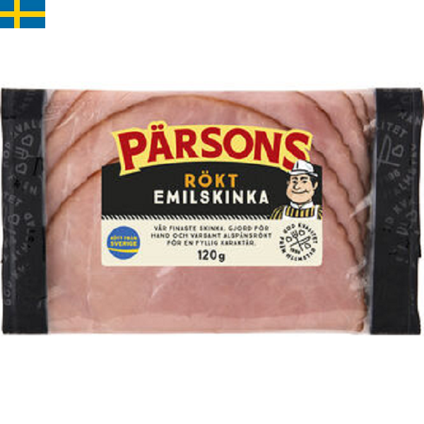 Pärsons Emilskinka Rökt har blivit något av en favorit och en självklarhet på det svenska frukostbordet. Leverans till din dörr i Spanien och Portugal.