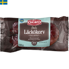 Scan Läckökorv Kallrökt 300g är en klassiker och en favorit kring juletider. Korven röks över alspån och torkas väl. Snabb leverans i Spanien och Portugal.