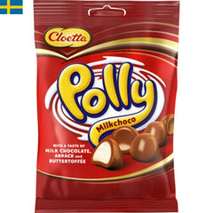 Cloetta Polly Röd Påse, Choklad-doppade skumtoppar. Snabb leverans till din dörr i hela Spanien och Portugal på 24-72 timmar. 