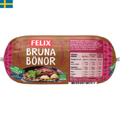 Felix Bruna Bönor är från Sverige som inte innehåller några konserveringsmedel eller tillsatser. Leverans till din dörr i Spanien och Portugal.