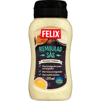 Felix Remouladsås är en god och krämig remouladsås från Felix. Passar utmärkt till fisk och rostbiff.