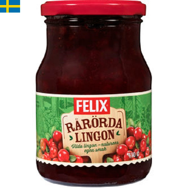 Felix Rårörda Lingon är en riktig favorit till den svenska husmanskosten. Leverans till din dörr i Spanien och Portugal på 24 till 72 timmar.