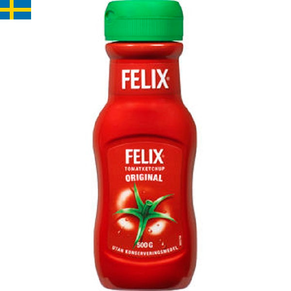 Felix Ketchup Original 500 g har varit en favorit på det svenska matbordet sedan 1956 och är helt utan konserveringsmedel. Leverans till din dörr i Spanien och Portugal på 24 till 72 timmar.