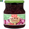 Felix Dansk Rödkål i 580g-förpackning är en läcker och traditionell tillbehör till exempel för kött och julbordet. En smakrik klassiker med hög kvalitet.