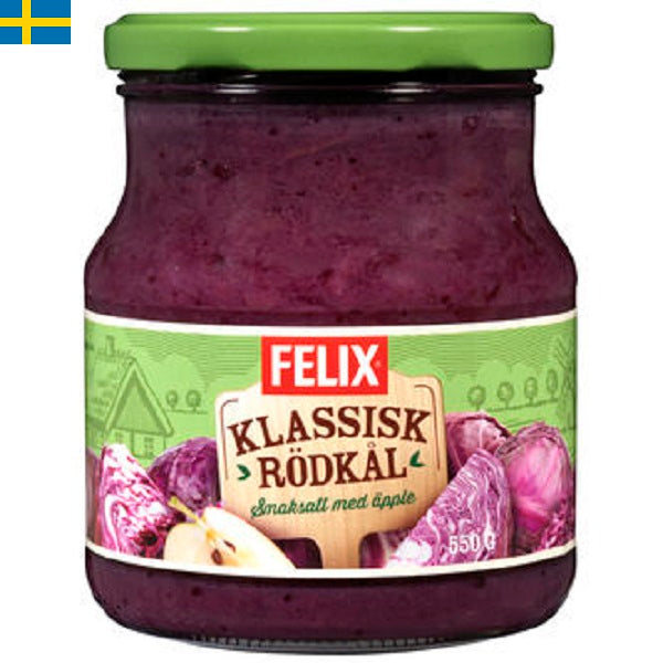 Felix Rödkål har en söt syrlig smak av äpple och är tillagad på ett svenskt tradiotionellt vis. Leverans till din dörr i Spanien och Portugal.