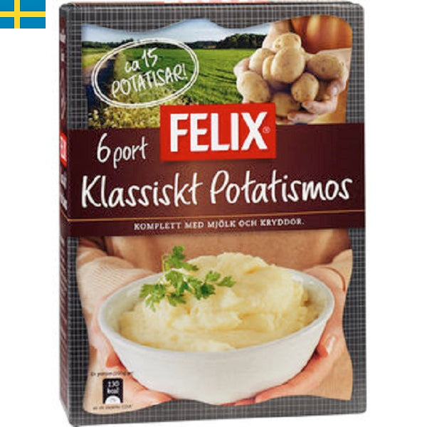 Felix Potatismos är väldigt lätt att tillaga. Allt som behövs är att blanda ner pulvret med varmt vatten. Leverans till din dörr i Spanien och Portugal.