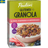 Paulúns Granola Blåbär - En god, nyttig och krispig är denna Granola från Pauluns. Den är smaksatt med rabarber, blåbär och solroskärnor.