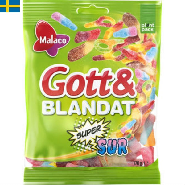 Malaco Gott & Blandat Supersur 170g