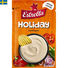 Estrella Dippmix Holiday är Sveriges vanligaste val av dipp. En mild smak av paprika och lök. Leverans till din dörr i Spanien och Portugal.