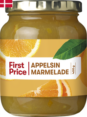 First Price Marmelade Appelsin 400g passar perfekt till frukosten eller när du ordnar en desert.