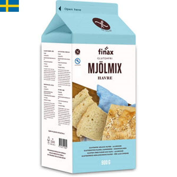 Finax Mjölmix Basmjöl Havre Glutenfritt, Ett mjöl som går att använda för att ersätta vanligt mjöl. Snabb leverans till din dörr i hela Spanien och Portugal