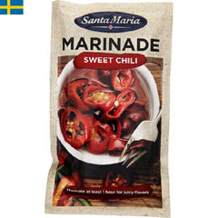 Santa Maria Marinade Sweet Chili - En bbq marinad som fungerar bra till all typ av grillning. Smak av sweet chili och med hetta. Leverans till din dörr i Spanien och Portugal