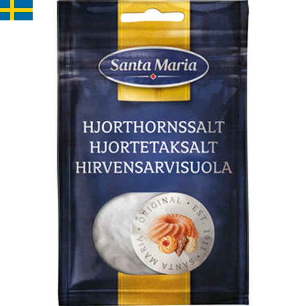 Santa Maria Hjorthorns Salt 37g, en form av jäsningsmedel. Snabb leverans till din dörr i hela Spanien och Portugal på 24-72 timmar. 