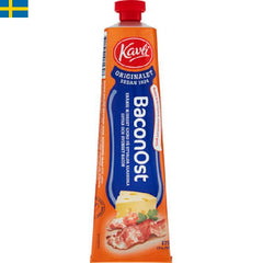 Kavli Mjukost 18% Bacon 175g är krämig mjukost som är gjord på utvalda ostar som är smaksatta med svenskt bacon. Snabb leverans till dörr i Spanien och Portugal.