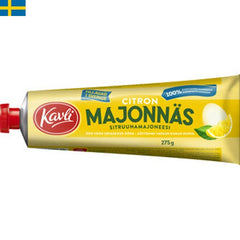 Kavli Majonnäs Citron 275g, En majonnäs med smak av citron, passar bra till skaldjur och lax. Snabb leverans till din dörr i hela Spanien och Portugal.