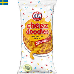 OLW Ostbågar/Cheez Doodles är Sveriges mest köpta snacks. Med sin goda smak av ost och krispiga konsistens är det en självklarhet till fredagsmyset. Snabb leverans till dörr i Spanien och Portugal.