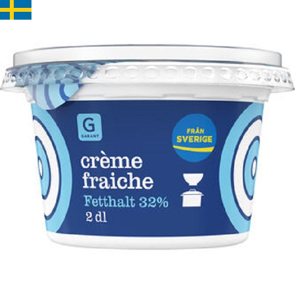 Garant Crème Fraiche, ett tillbehör som passar i många olika maträtter. Leverans till din dörr i Spanien och Portugal på 24 till 72 timmar