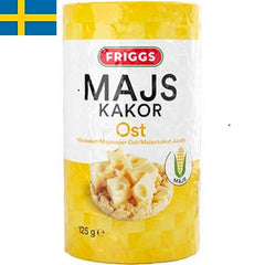 Friggs Majskakor Ost är krispiga och glutenfria, med en härlig smak av ost. Levereras till din dörr i Spanien och Portugal på 24 till 72 timmar.