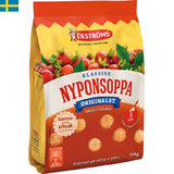 Ekströms Nyponsoppa Pulver Klassisk 730g blandas på egen hand och ger 5 liter nyponsoppa.