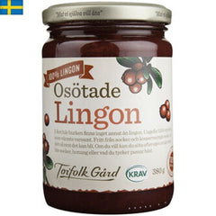 Njut av naturligt friska lingon från Torfolk Gård, perfekta som tillbehör till dina favoriträtter. Snabb leverans till Spanien och Portugal.