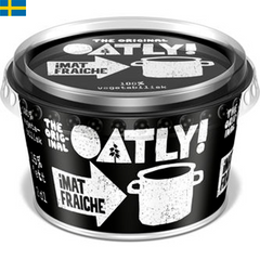 Oatly Imat Fraîche är och används som en vanlig fraische. Fungerar både kall och varm och är även helt vegetabilisk.