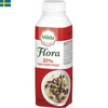 Flora Visp är gjord med vegetabiliska oljor och används både som matlagningsgrädde och vispgrädde.