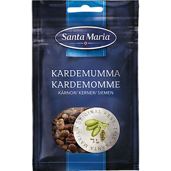 Santa Maria Kardemumma är av hög kvalitet och har en kryddig och söt arom.