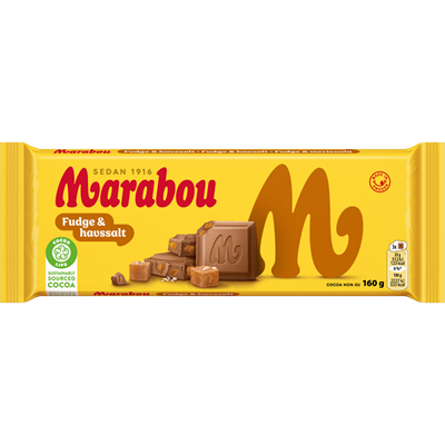 Marabou Fudge & Havssalt 160g