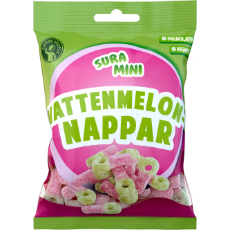 Candy People Vattenmelon-Nappar Sura 70g