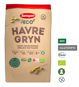 Semper Havregryn Glutenfri 1kg