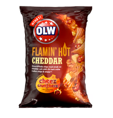 Olw Flamin Hot Cheddar 275g