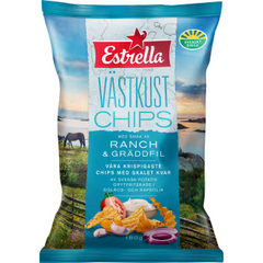 Estrella Västkustchips Ranch Gräddfil 180g