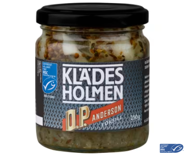 Klädesholmen Onion Herring O P Andersson 420g