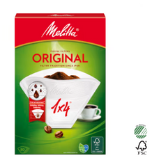 Melitta Kaffefilter 1x4 Vit Original 80p