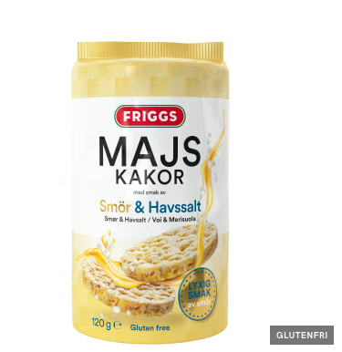 Friggs Majskakor Smör & Havssalt 120g