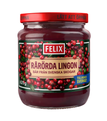 Felix Rårörda Lingon 625g