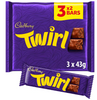 Cadbury Twirl Chocolate Bar 3 Pack 129g