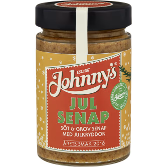 Julbeställning - Johnny's Julsenap Söt & Grov med Julkryddor 315g