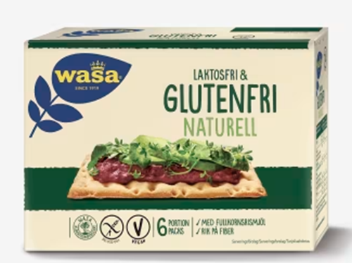 Wasa Natural Sin Lactosa Y Sin Gluten 240g