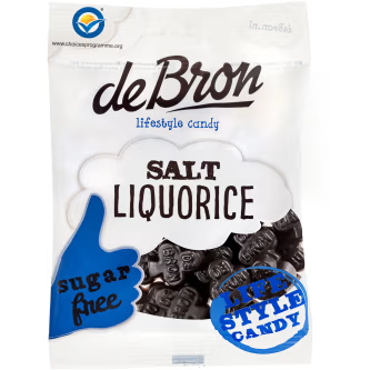 De Bron Salt Liquorice Sockerfri 100g